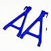 Atomik RC Alloy Rear Lower Arm, Blue fits the Traxxas 1/10 E-Revo and Other Traxxas Models - Replaces Traxxas Part 5333/5333R