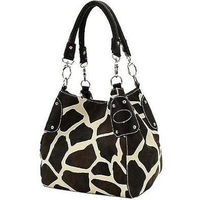 Black Large Vicky Giraffe Print Faux Leather Satchel Bag Handbag Purse Black Large Vicky Giraffe Print Faux Leather Satchel Bag Handbag Purse