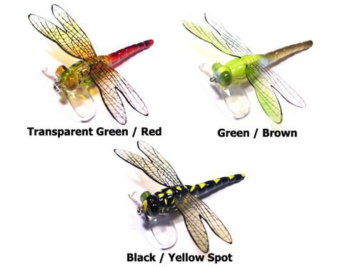 Dragonfly Popper - Black Yellow Spot Image Dragonfly Popper - Black Yellow Spot