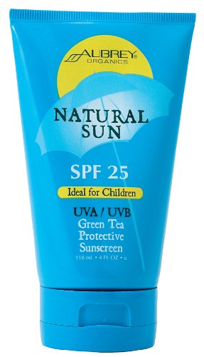 Aubrey Organics - Green Tea Protective Suncreen For Children Spf 25, 4 fl oz lotion