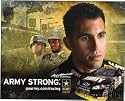2008 Aric Almirola Army Chevy Impala NASCAR postcard