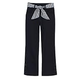Girls' Uniform Pants with Tie Belt