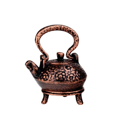 Dollhouse Miniature Antique Tea Pot and Trivet