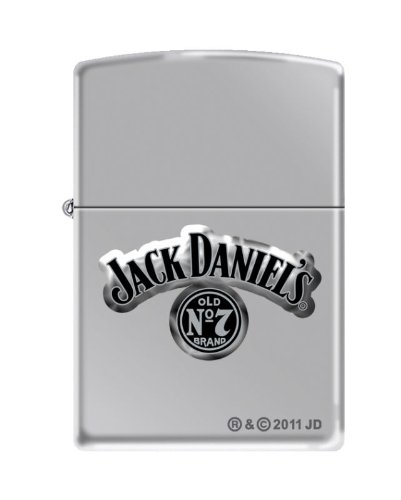 Zippo Jack Daniels High Polish Chrome Lighter, 0807