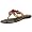 Beverly Feldman Women's Silvanna Flat Thong Sandal,Gold Crackle,9 M