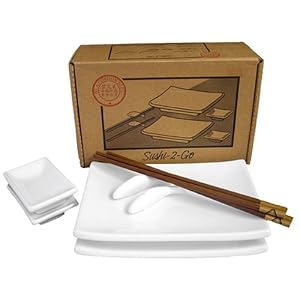 BIA Cordon Bleu 10-Piece Sushi-2-Go Gift Box Set, White