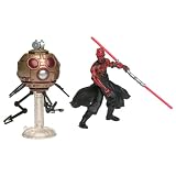 2001 Star Wars Power of the Jedi Deluxe Action Figure - Darth Maul with Sith Attack Droid