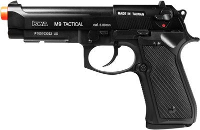 KWA M9 Tactical PTP Metal Gas Pistol, Weaver 