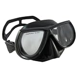 Scuba Diving Spearfishing Free Dive Low Volume Black Silicone Mask