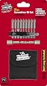 Vermont American 16021 21-Piece Screwdriver Bit Set Storage Pouch with Belt Loop Included