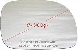 04 DODGE GRAND CARAVAN MIRROR GLASS RH (PASSENGER SIDE) VAN, (7-5/8 Dg.), Convex (2004 04) D471155 N/A