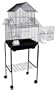 Canary Parakeet Cockatiel LoveBird Finch Bird Cage - 18"x18"x54" With Stand 5944 *Black*