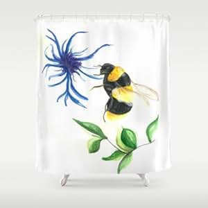 Amazon.com: Society6 - Honey Bee Shower Curtain by MCADesign: Home