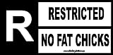 Restricted No Fat Chicks Bumper Sticker