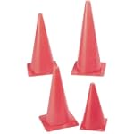 Champion Sports Hi Visibility Fluorescent Plastic Cone Set