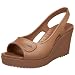crocs Women's Havana Wedge Slingback,Bronze/Bronze,9 M