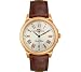 Men's Limited Edition 18K Solid Rose Gold Case Brown Alligator Strap