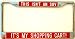 This Isn't A SUV...It's A Shopping Cart!...License Plate Frame-red