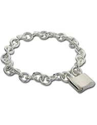 Sterling Silver Lock Bracelet