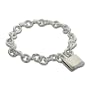 Sterling Silver Lock Bracelet
