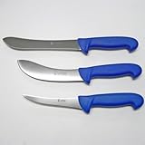 Jero 3 Piece Pro Butcher Meat Processing Set - Butcher Knife, Skinning Knife, and Boning Knife