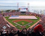 2010 World Series San Francisco Giants 8x10 Photograph Game 1 USA Flag