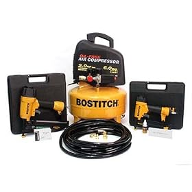 Bostitch CPACK265 Finish Nailer Brad Nailer Compressor Combo Kit