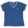 Womens Balle de Match Victory V-Neck Top-Navy (LG)