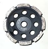 Tools & Hardware : Diamond Cup Grinder 4' x 5/8-11 Thread Single Row