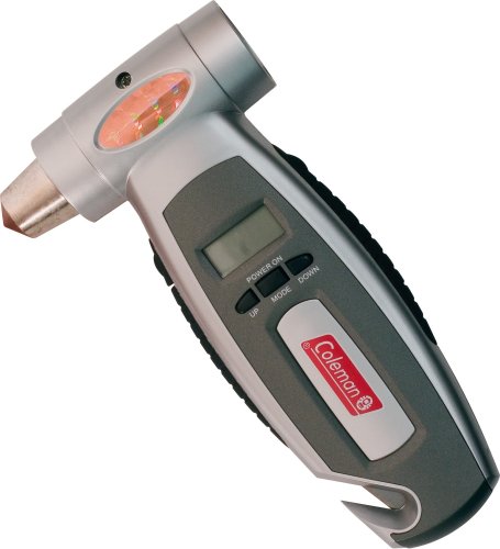 Coleman PMH8192 Emergency Hammer With Tire Gauge and Flashlight