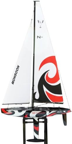 Shunbo Monsoon RTR RC Sailboat, 900mm, Black/Red