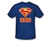 Search : Superman Super Dad Royal Blue Men's T-shirt Tee