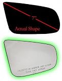 86-89 OLDSMOBILE TORONADO MIRROR GLASS RH (PASSENGER SIDE), (7 Dg.), Convex (1986 86 1987 87 1988 88 1989 89) B471161 N/A