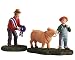 Lemax Harvest Crossing Village Collection The Prize Pig 2-Piece Set #52116