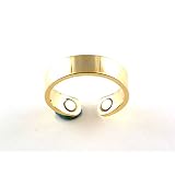 GOLD SOLID COPPER MAGNETIC RING FINGER 6MM RINGS NATURAL PAIN THERAPY by Games & Gadgets