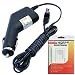 HQRP Car Charger for JVC GR-D750U GR-D750US GR-D770 GR-D770U Camcorder Adapter Cigarette Lighter plus HQRP LCD Screen Protector