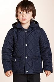 Autograph Hooded Long Sleeve Quilted Coat