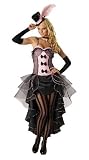 Sexy Kostüm BURLESQUE BEAUTY ROSA Fasching Karneval S/M Western Saloon-Girl