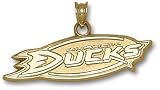 Anaheim Ducks New Oval Logo 3/8 Charm/Pendant -14K/10K, Stainless Steel or Gold Plated