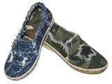 Girls Canvas Distressed Studded Slip Ons Sneakers