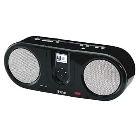 iHome iH30B Boom Box for iPods with FM Radio (Black) by Soundesign