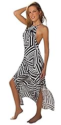 Sexy Tank High-Neck Polyester Open-Back General Print Maxi Dress 