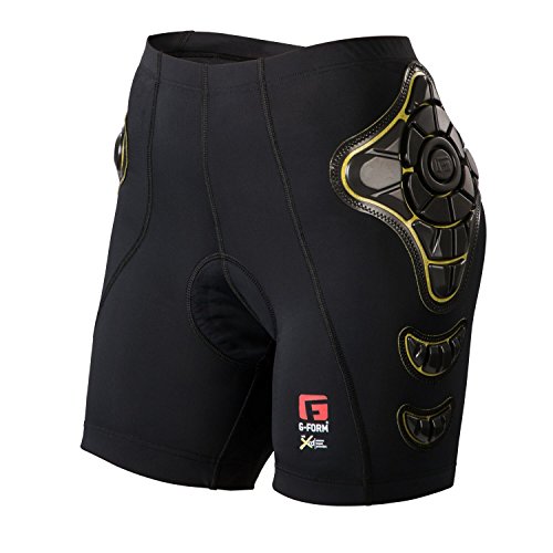 G-Form Women's Pro-B Shorts, Black/Yellow, Small