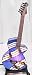 Blue Tiffany Style Stained Glass Electric Guitar Lamp