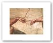 The Creation of Adam (Detail) by Michelangelo Buonarotti 14"x11" Art Print Poster