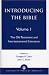 Introducing the Bible: The Old Testament and Intertestamental Literature v. 1