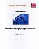 Membership categorisation analysis, sequences and meeting talk