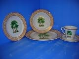 PALM TREE 20pc Dinner Set PALMS Dishes Dinnerware NEW