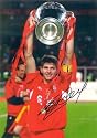 Steven Gerrard signed Liverpool photograph