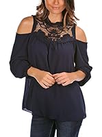 La Bella Donna Blusa Muller (Azul Marino)